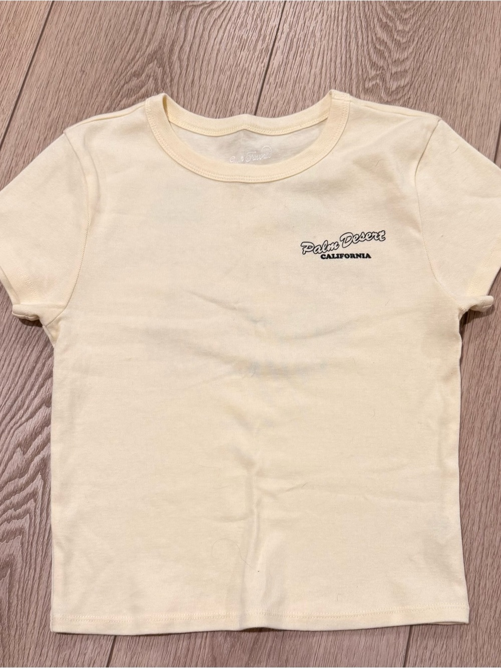 PacSun Palm Desert California Short Sleeve Tee - Cream